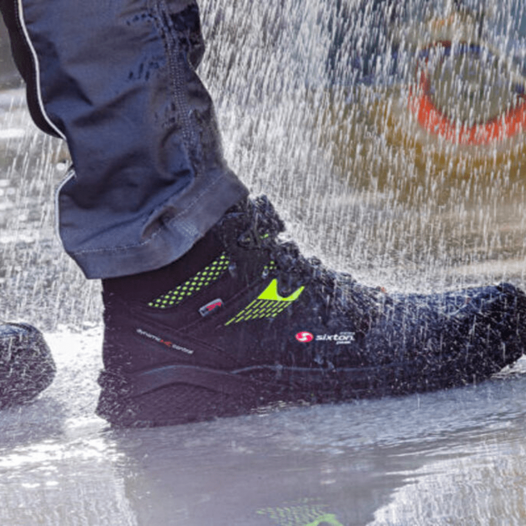 Waterproof shoes in heavy rain
